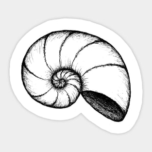 Spiral Nautilus Sticker